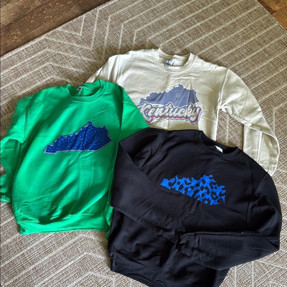 Kentucky Graphic Sweatshirt Bundle - Green, Cream, Black - Picture 1 of 6